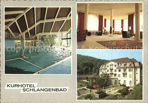 Schlangenbad Taunus Kurhotel Hallenbad Kat. Schlangenbad