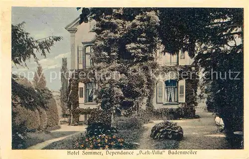 Badenweiler Hotel Sommer Dependance Park Villa  Kat. Badenweiler