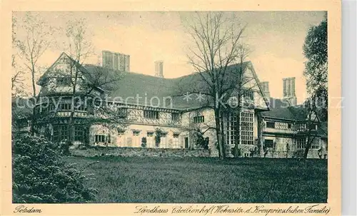 Potsdam Landhaus Caecilienhof Wohnsitz Kronprinzliche Familie Kat. Potsdam