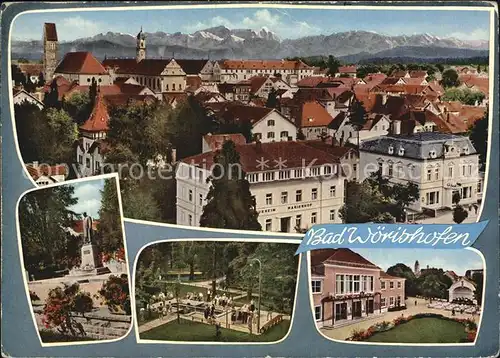 Bad Woerishofen Kurhaus Wassertretplatz Kneipp Denkmal  Kat. Bad Woerishofen