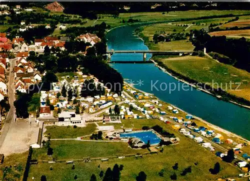 Gieselwerder Fliegeraufnahme Camping Oberweserbergland Kat. Oberweser