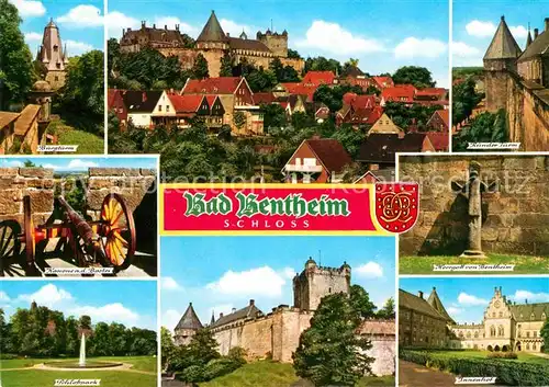 Bentheim Bad Schloss Innenhof Park Bastei Turm Kat. Bad Bentheim