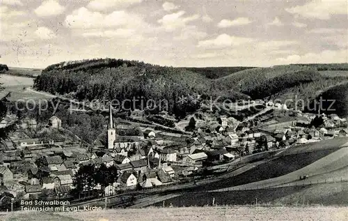 Bad Schwalbach Evangelische Kirche Stadtansicht Kat. Bad Schwalbach