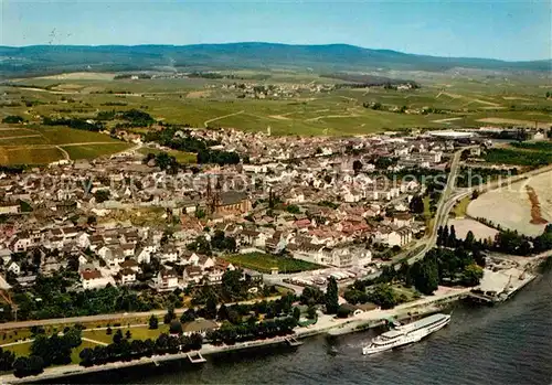 Geisenheim Rhein Luftaufnahme Ausflugschiff Dom Kat. Geisenheim