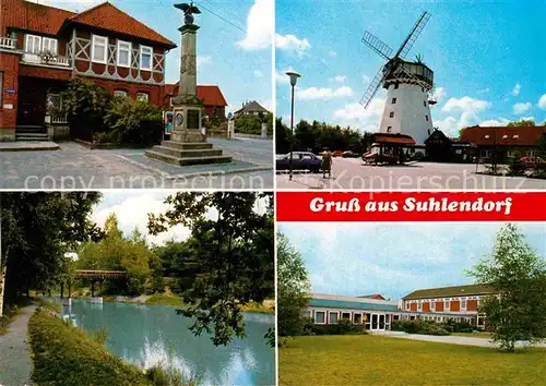 Suhlendorf Windmuehle Schule Weltkrieg Denkmal Adler Krone Kat. Suhlendorf