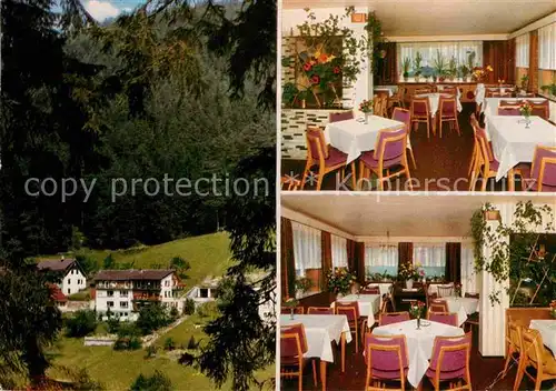 Tonbach Cafe und Pension Ling Gastraum Kat. Baiersbronn