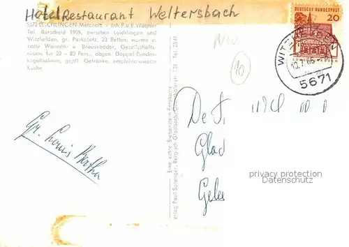 Leichlingen Metzholz Haus Weltersbach Gaststube Bar Kegelbahn