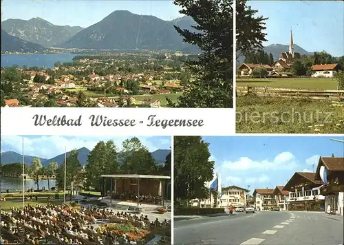 Bad Wiessee Fliegeraufnahme Kurkonzert Kat. Bad Wiessee