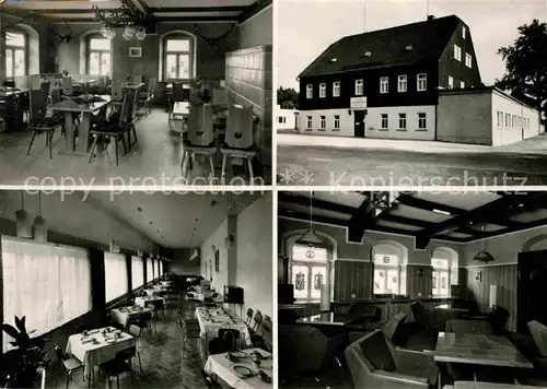 Schwarzenberg Erzgebirge Jaegerhaus Ferienheim Gastraum Speisesaal Kat. Schwarzenberg