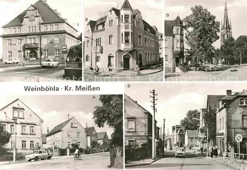 Weinboehla Rathaus Bahnhofstr Kirchplatz Ernst Thaelmann Str Hauptstr Kat. Weinboehla