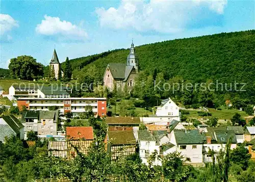 Michelbach Aarbergen Kirche Panorama Kat. Aarbergen