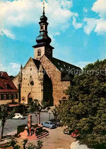 Ruedesheim Rhein Sankt Jakobus Pfarrkirche Brunnen Kat. Ruedesheim am Rhein