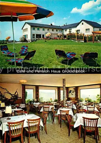 Presberg Rheingau Cafe Pension Haus Grolochblick Kat. Ruedesheim am Rhein