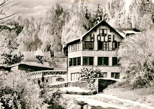 Hettenhain Hotel Cafe Berghof Winter Kat. Bad Schwalbach