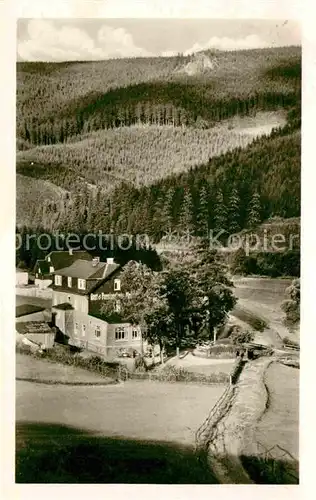 Manebach am Hermannstein Gasthaus Moosbach Kat. Ilmenau