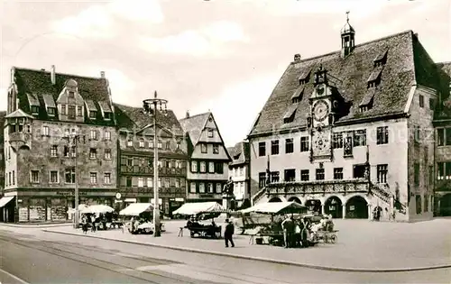 Heilbronn Neckar Marktplatz Rathaus Kaetchenhaus Kat. Heilbronn