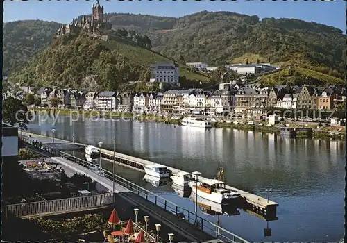 Cochem Mosel Moselpartie mit Burg Kat. Cochem