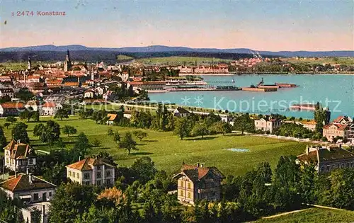 Konstanz Bodensee Panorama Kat. Konstanz