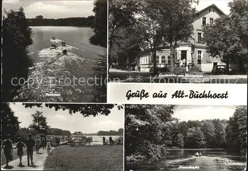 Alt Buchhorst Gaststaette Moellensee Kiesschacht Peetzsee Kat. Gruenheide Mark