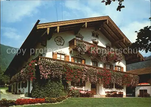 Bayrischzell Zellerhof Blumenschmuck Kat. Bayrischzell