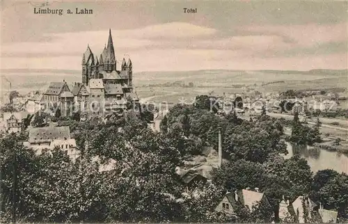 Limburg Lahn Burg Panorama Kat. Limburg a.d. Lahn