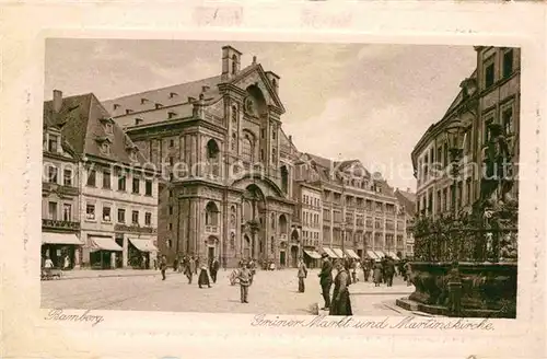 Bamberg Gruener Markt Martinskirche Kat. Bamberg