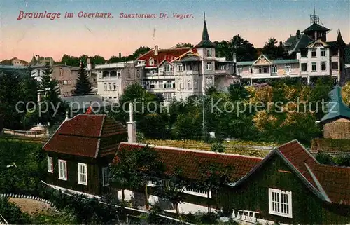 Braunlage Sanatorium Doktor Vogler Kat. Braunlage Harz