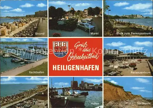 Heiligenhafen Ostseebad Yachthafen Strand Markt Steilkueste  Kat. Heiligenhafen