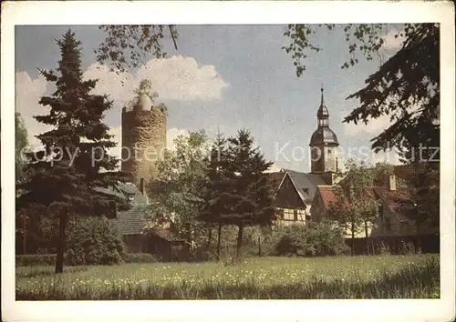 Triptis Stadtpark Kirche Turm Kat. Triptis