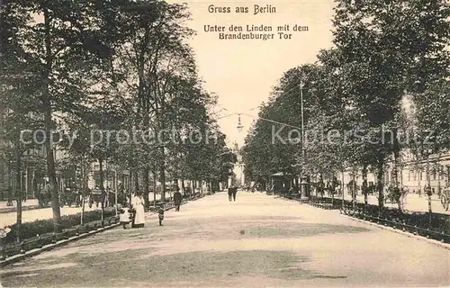 Berlin Unter den Linden Brandenburger Tor Kat. Berlin