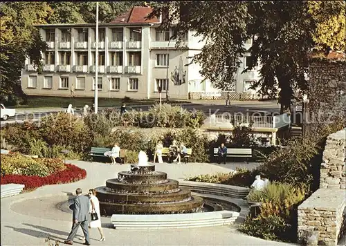 Bad Orb Brunnen am Untertor mit Spessartsanatorium Kat. Bad Orb