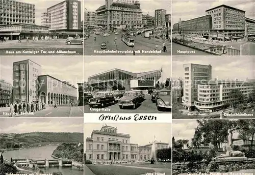 Essen Ruhr Kettwiger Tor Allianzhaus Hauptpost Haus der Technik Gruga Halle Kat. Essen