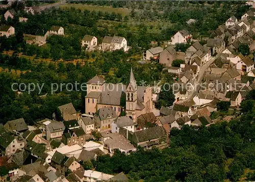 Kaerlich Katholische Pfarrkirche Sankt Mauritius Luftbild Kat. Muelheim Kaerlich