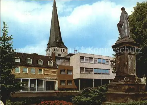 Schoeppenstedt Markt Denkmal Statue Eulenspiegelstadt Kat. Schoeppenstedt