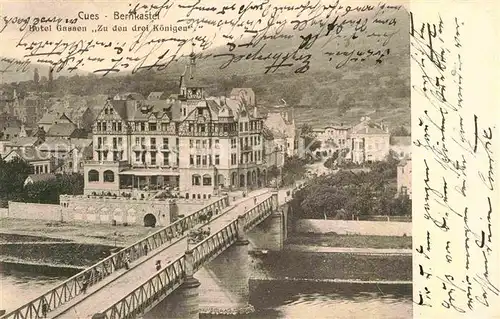 Kues Hotel Drei Koenigen Gassen Bruecke Mosel Kat. Bernkastel Kues