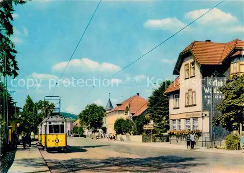 Tabarz Waldbahn Strassenbahn Kat. Tabarz Thueringer Wald