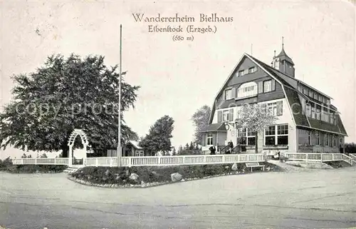 Eibenstock Wandererheim Bielhaus Kat. Eibenstock