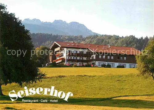 Bernau Chiemsee Cafe Hotel Restaurant Seiserhof Kat. Bernau a.Chiemsee