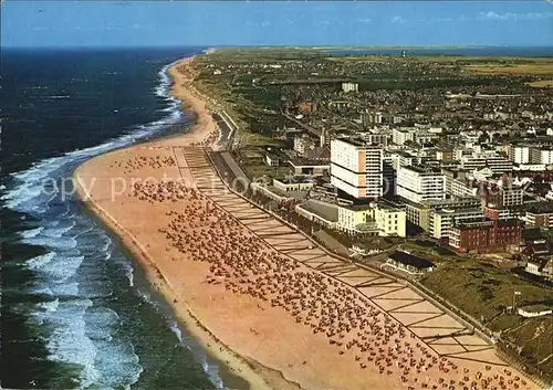 Westerland Sylt Strand Fliegeraufnahme Kat. Westerland