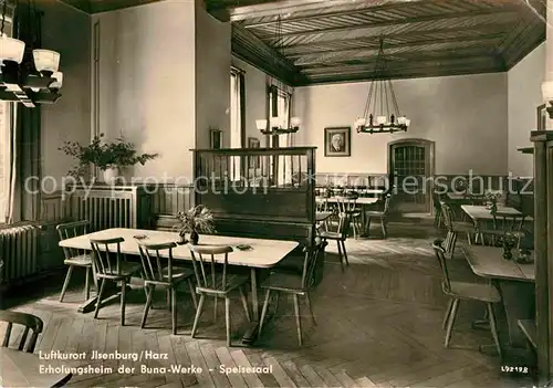 Ilsenburg Harz Erholungsheim Buna Werke Speisesaal Kat. Ilsenburg Harz