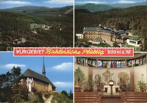 Plaettig Buehlerhoehe Schloss Kirche Panorama  Kat. Baden Baden