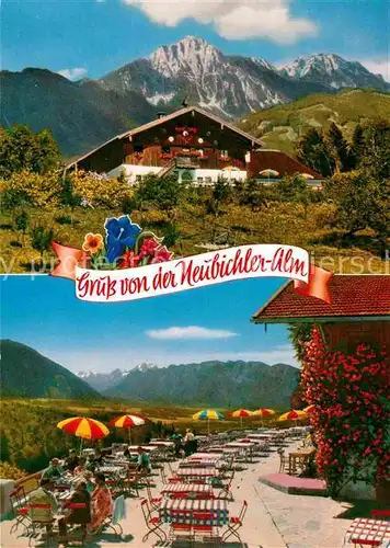 Neubichler Alm Berggaststaette Untersberg Watzmann Lattengebirge Kat. Piding