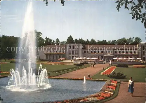 Bad Lippspringe Wasserspiele und Kurhaus im Kaiser Karls Park Kat. Bad Lippspringe