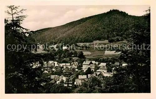 Sitzendorf Thueringen Panorama Schwarzatal Kat. Sitzendorf Schwarzatal