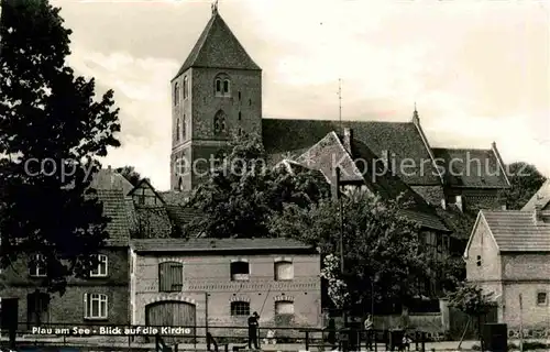 Plau See Kirche Angler