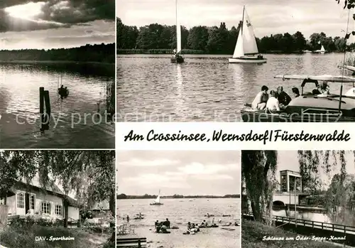 Wernsdorf Erkner DAV Sportheim Scheuse Oder Spree Kanal Kat. Koenigs Wusterhausen