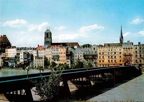 Wasserburg Inn Stadtansicht Bruecke Kat. Wasserburg a.Inn