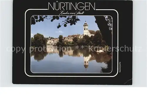 Nuertingen Teilansicht Kirche  Kat. Nuertingen