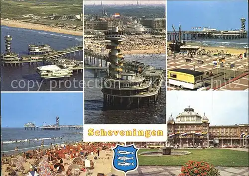 Scheveningen Fliegeraufnahme Seebruecke Strand Kurhaus Kat. Scheveningen