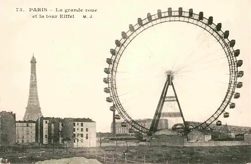 Paris Eiffelturm Riesenrad Kat. Paris